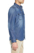 Andrew Charles men's blue denim shirt – trendy, stylish, and comfortable.