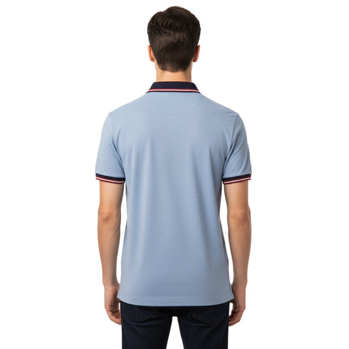 LACOSTE MEN SLIM FIT CLASSIC STRIPED POLO SHIRT | LIGHT BLUE