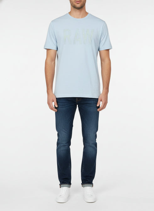 G-STAR RAW MEN’S PREMIUM LOGO T-SHIRT | LIGHT BLUE