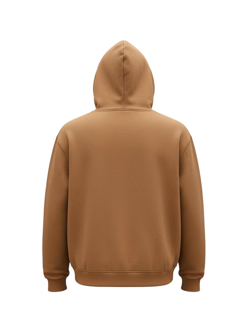 BURBERRY EMBROIDERY LOGO HOODIE WITH SILICONE PATCH | BRONZE