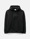 BURBERRY EMBROIDERY LOGO HOODIE WITH SILICONE PATCH | BLACK
