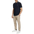 HUGO BOSS REGULAR-FIT POLO SHIRT WITH EMBROIDERED LOGO | NAVY