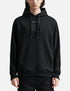 BURBERRY EMBROIDERY LOGO HOODIE WITH SILICONE PATCH | BLACK