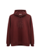 BURBERRY EMBROIDERY LOGO HOODIE WITH SILICONE PATCH | DRAK REDDISH BROWN