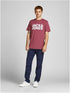 JACK & JONES MEN’S JJECORP LOGO CLASSIC FIT T-SHIRT | HAWAIIAN ROSE