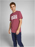 JACK & JONES MEN’S JJECORP LOGO CLASSIC FIT T-SHIRT | HAWAIIAN ROSE