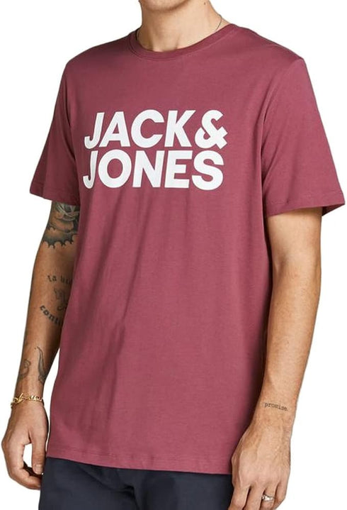 JACK & JONES MEN’S JJECORP LOGO CLASSIC FIT T-SHIRT | HAWAIIAN ROSE