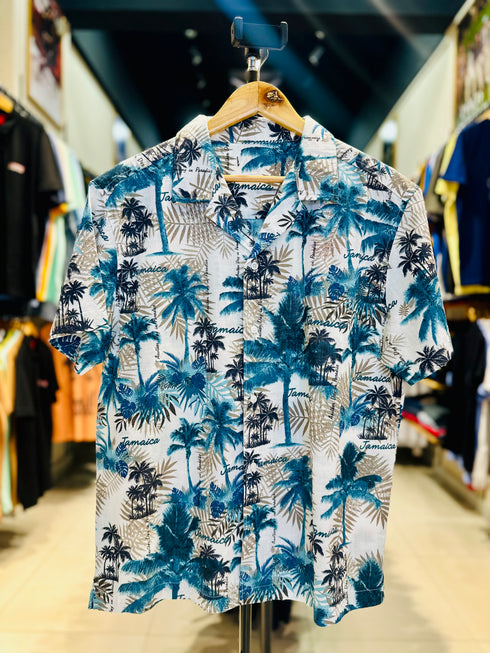 DENIMISH TROPICAL RESORT SUIT-SET | WHITE