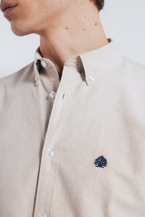SPRINGFIELD OXFORD SHIRT – REGULAR FIT | BEIGE