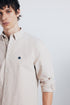 SPRINGFIELD OXFORD SHIRT – REGULAR FIT | BEIGE