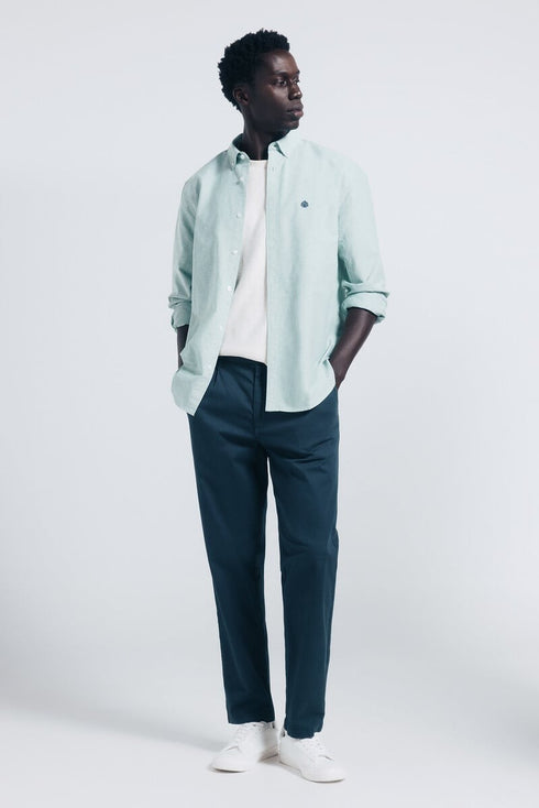 SPRINGFIELD OXFORD SHIRT – REGULAR FIT | GREEN