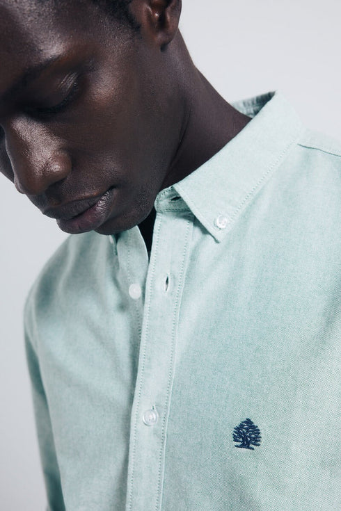 SPRINGFIELD OXFORD SHIRT – REGULAR FIT | GREEN