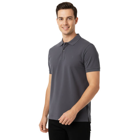 JACK & JONES PLAIN POLO SHIRT | LIGHT GRAY