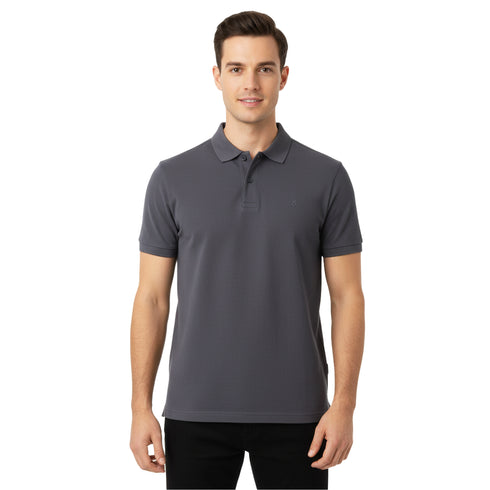 JACK & JONES PLAIN POLO SHIRT | LIGHT GRAY