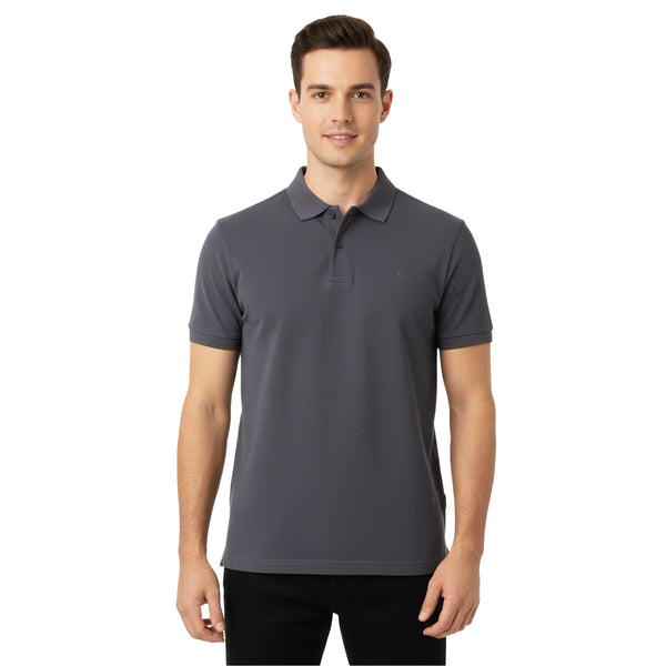 JACK & JONES PLAIN POLO SHIRT | LIGHT GRAY