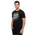 JACK & JONES MEN PRINTED ROUND NECK T-SHIRT | BLACK