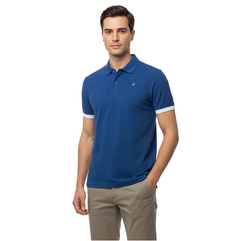 JACK & JONES PLAIN POLO | BLUE