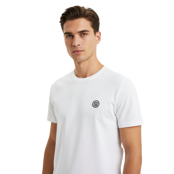 JACK & JONES MEN'S O-NECK T-SHIRT | WHITE