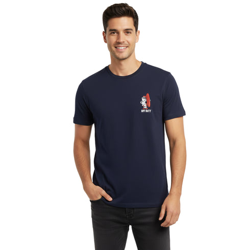 JACK & JONES OFF DUTY EMBROIDERED LOGO T-SHIRT | BLUE