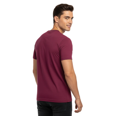 U.S POLO ASSN. BASIC-RIBBED T-SHIRT | DK PURPLE