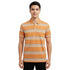 JACK & JONES – RETRO STRIPED SLIM POLO SHIRT | ORANGE