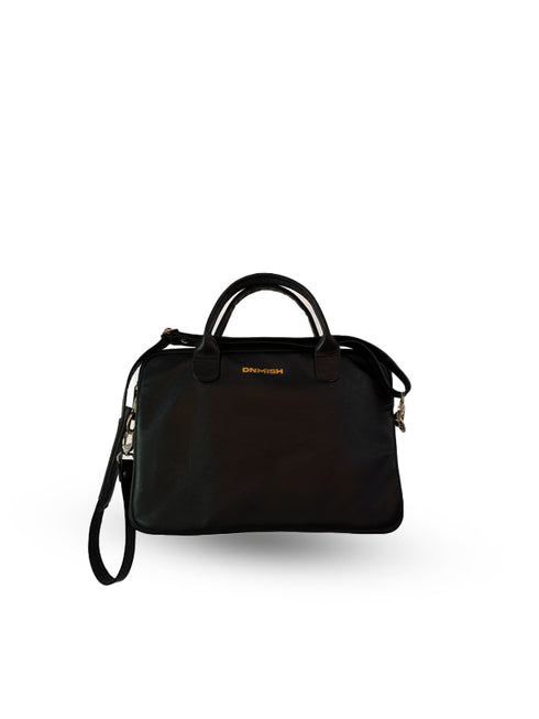 DENIMISH LEATHER BAG | BLACK