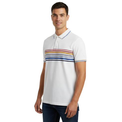NEXT PREMIUM WHITE POLO SHIRT FOR MEN-CLASSIC ELEGANCE & COMFORT