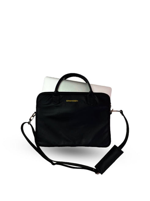 DENIMISH LEATHER BAG | BLACK