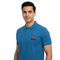 JULES. TODAYSOUTFIT-RIBBED-REGULAR FIT POLO SHIRT | BLUE