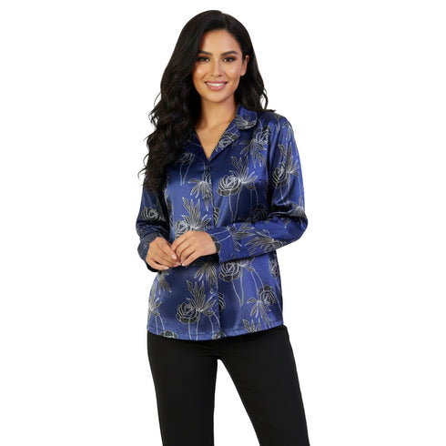 QUEENTEX NIGHT TOP WOMEN'S | NAVY