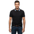 HUGO BOSS REGULAR-FIT POLO SHIRT WITH BOSS LOGO | BLACK