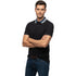 HUGO BOSS REGULAR-FIT POLO SHIRT WITH BOSS LOGO | BLACK