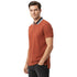 HUGO BOSS REGULAR-FIT POLO SHIRT WITH BOSS LOGO | REDDISH