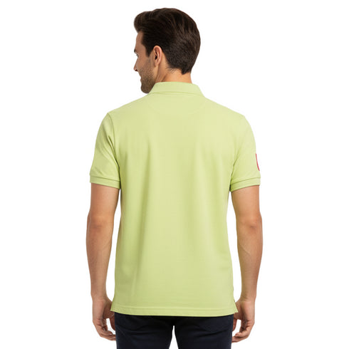 U.S POLO ASSN. PIQUE PRINTED GRAPHIC POLO-MENS | LIME