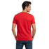 ARMANI EXCHANGE WHITE BOX PATTERN TEE | RED