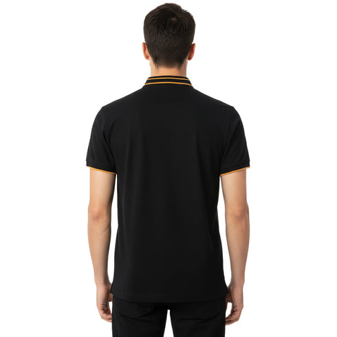 HUGO BOSS POLO WITH BOSS LOGO | BLACK
