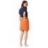 Premium Orange Wunsche Skirt for Women – Effortless Summer Style