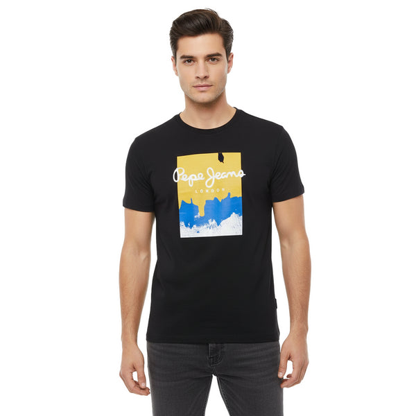 PEPE JEANS. LONDON-PREMIUM T-SHIRT | BLACK