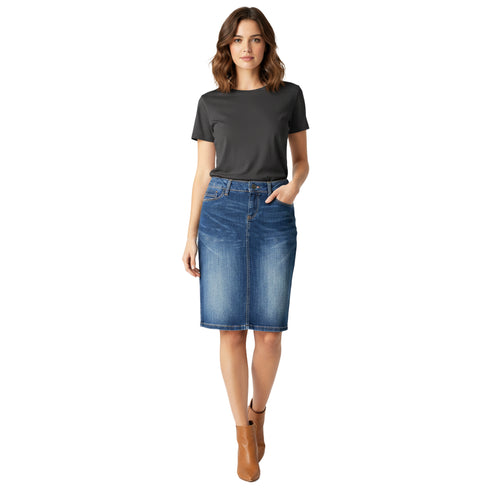 Premium Blue Denim Skirt for Women – Effortless Summer Style