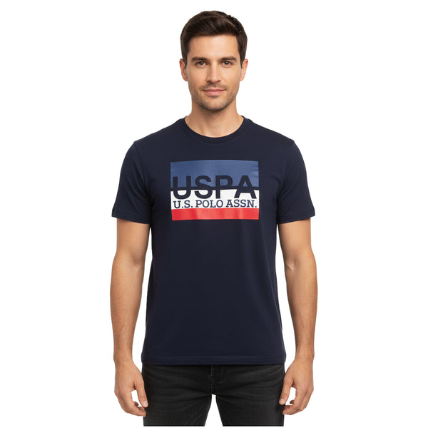 U.S POLO ASSN. CLASSIC PRINT T-SHIRT | NAVY BLUE