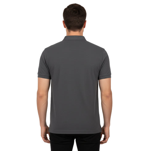 U.S POLO ASSN PIQUE PRINTED GRAPHIC POLO-MENS | DARK GREY