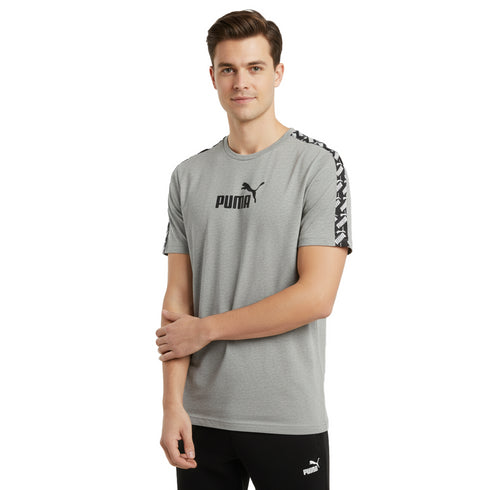 PUMA COLORBLOCKED ACTIVE T SHIRT | GREY
