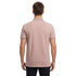 HUGO BOSS METALLIC PATCH LOGO AND SIGNATURE PRINT | LIGHT PEACH