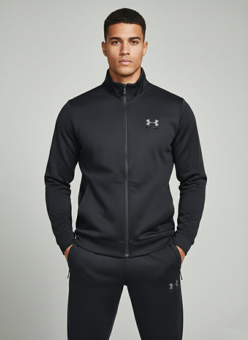 UNDER ARMOUR TRACKSUIT FOR MEN ELITE JACKET & TROUSER | BLACK