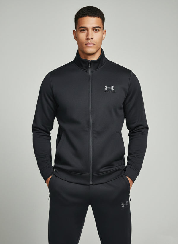 UNDER ARMOUR TRACKSUIT FOR MEN ELITE JACKET & TROUSER | BLACK