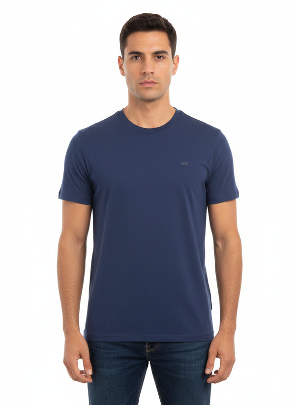 DIESEL MEN’S PREMIUM CREW NECK T-SHIRT NAVY BLUE
