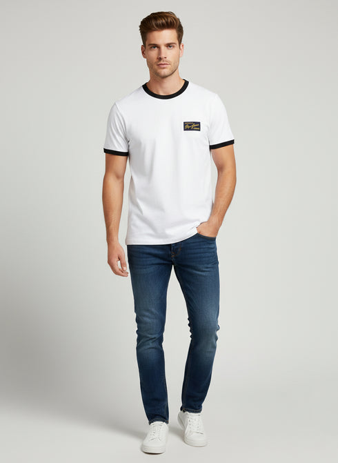 PEPE JEANS MEN’S PREMIUM LOGO T-SHIRT | WHITE