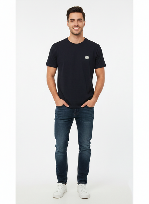 JACK & JONES PREMIUM LOGO T-SHIRT FOR MEN | NAVY BLUE