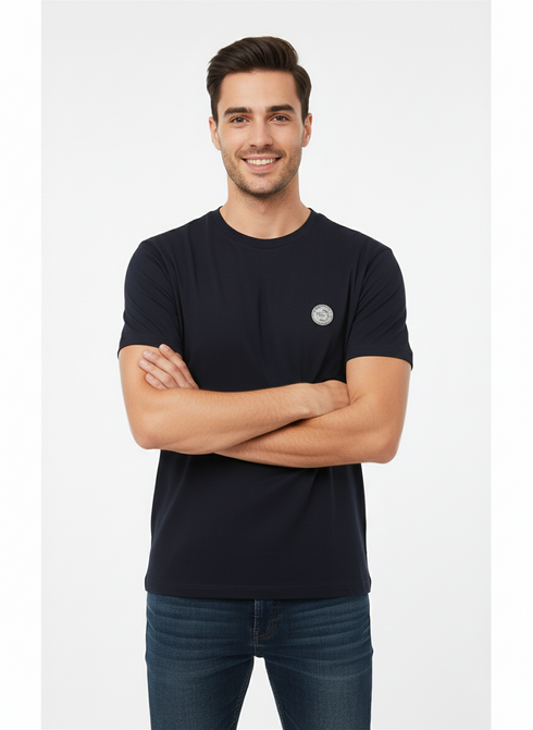 JACK & JONES PREMIUM LOGO T-SHIRT FOR MEN | NAVY BLUE