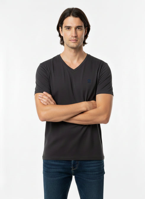 G-STAR RAW MEN’S PREMIUM V-NECK T-SHIRT | BLACK